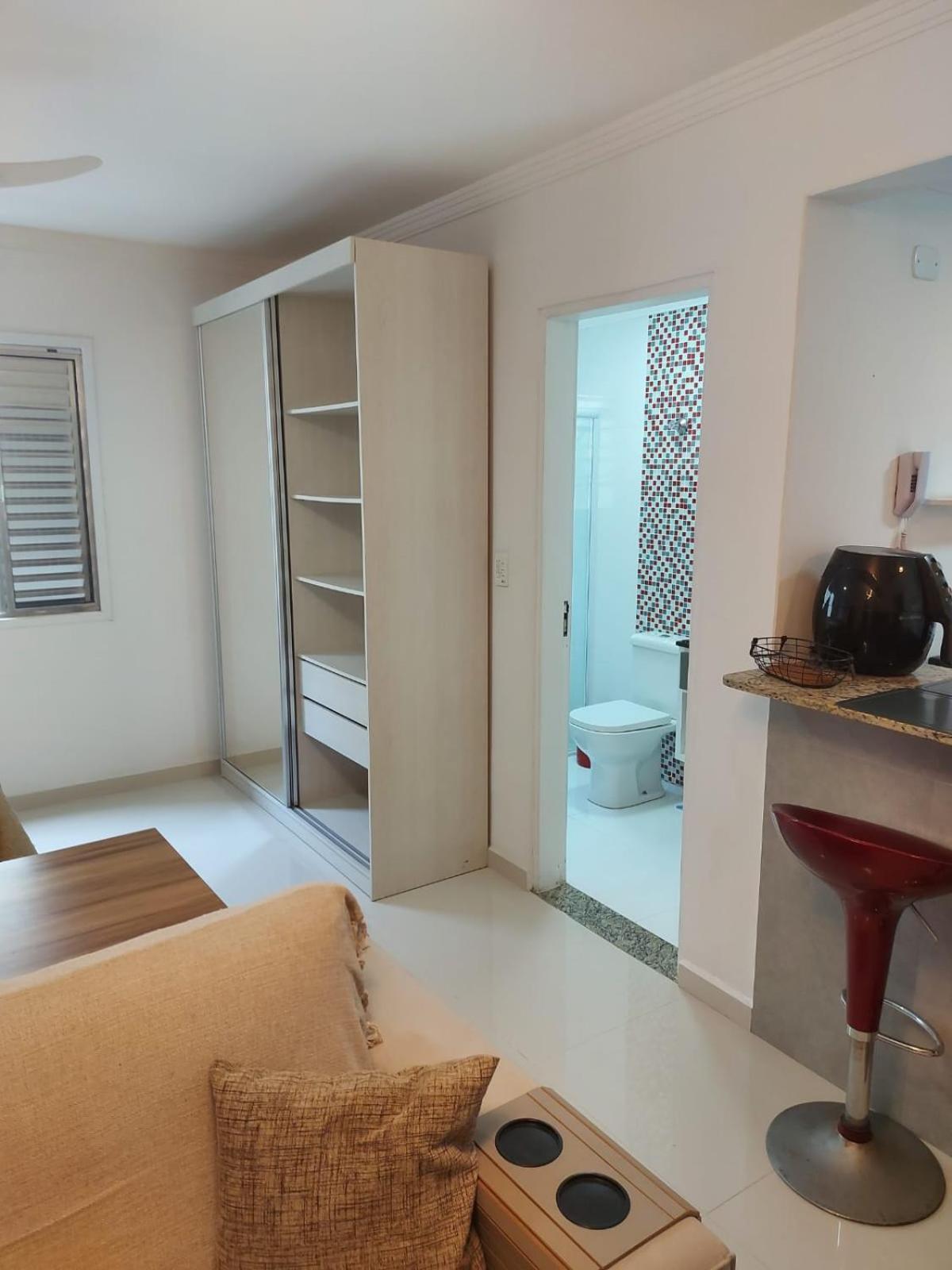 Apartamento Estudio Em Caraguatatuba Com Garagem Bagian luar foto