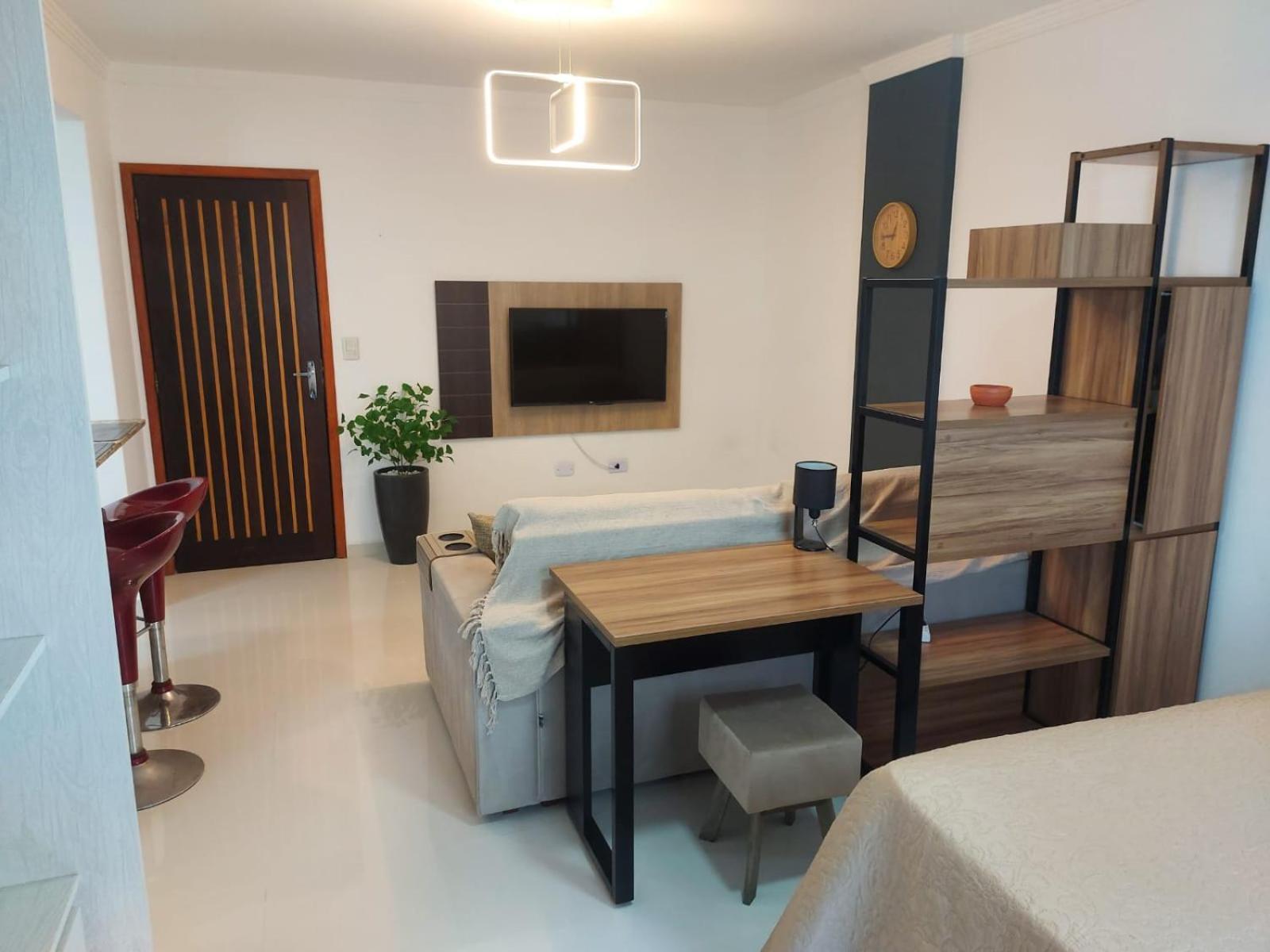 Apartamento Estudio Em Caraguatatuba Com Garagem Bagian luar foto