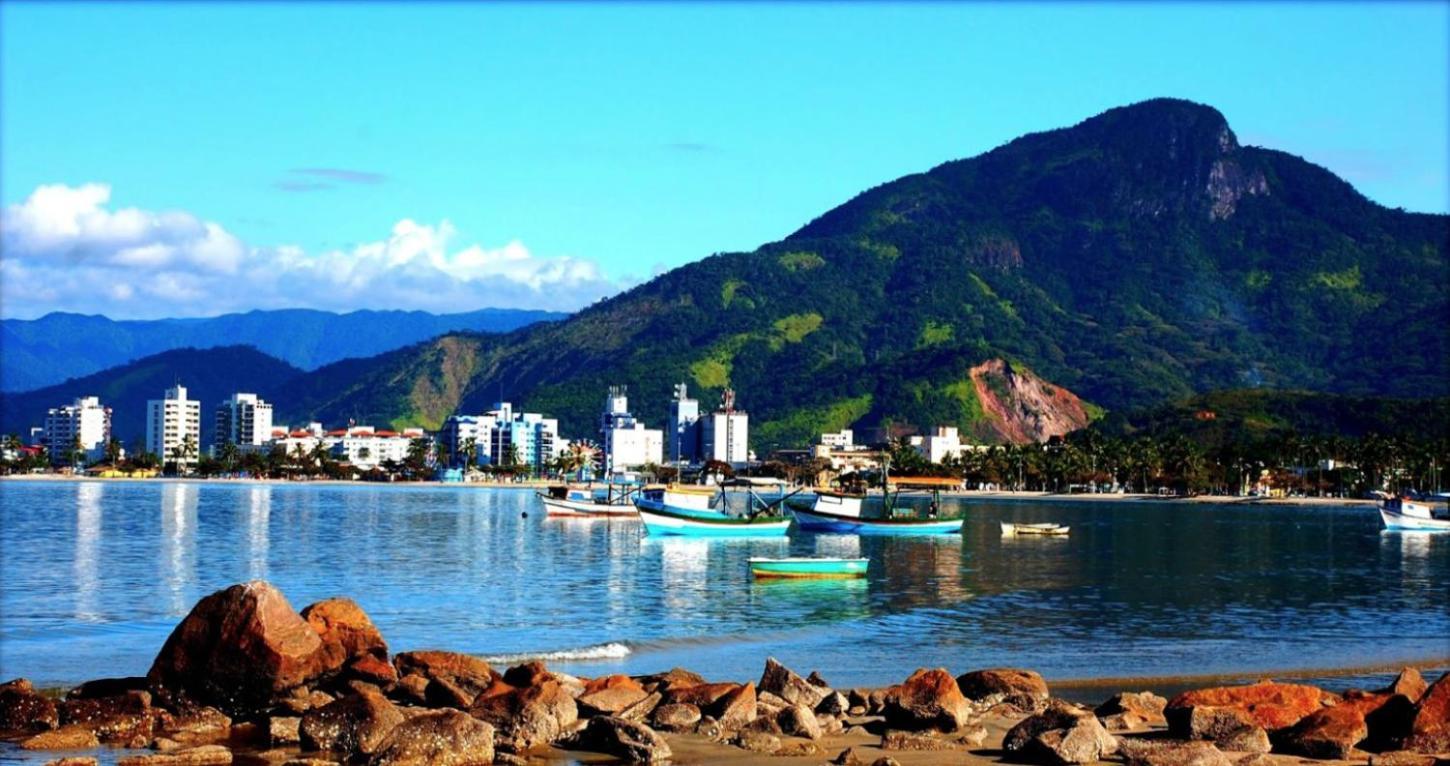 Apartamento Estudio Em Caraguatatuba Com Garagem Bagian luar foto